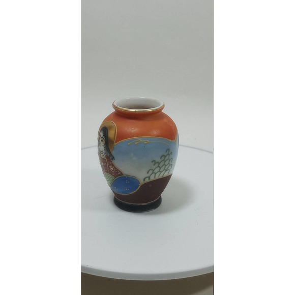 Vintage Mini Lady Bud Vase Raise Hand Painted Occupied Japan (bvb) - Picture 2 of 8